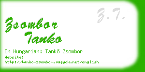 zsombor tanko business card